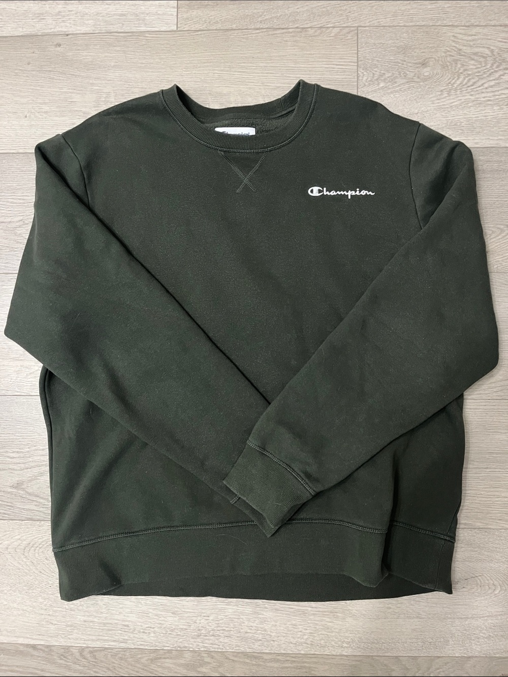 Champion Men's Crewneck Sweatshirt - Dark Green